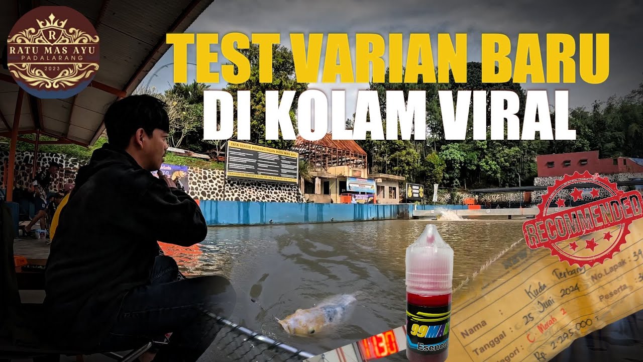 MINI GRAND PRIX DI KOLAM PANCING YANG LAGI VIRAL!! ISI KOLAM HAMPIR IKAN BABON SEMUA.