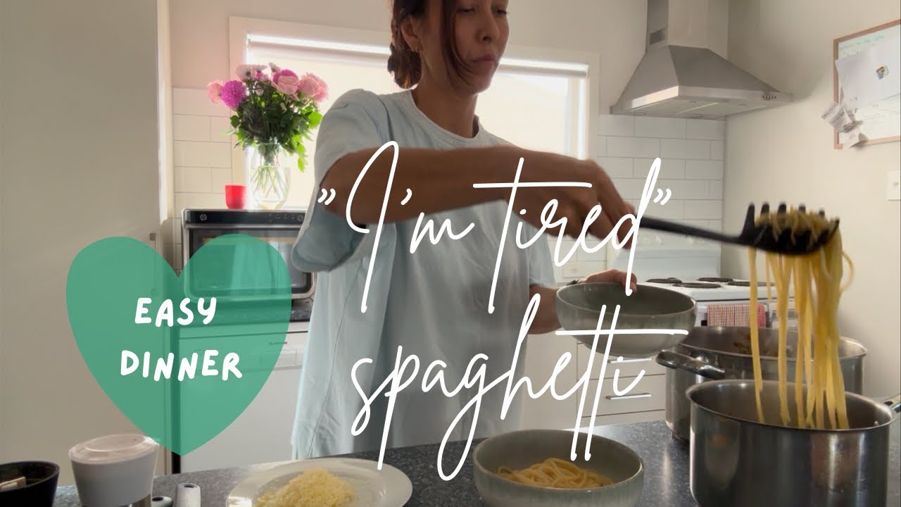 “I’m Tired” Spaghetti Bolognese | Easy Weeknight Dinner - Nonna would not approve! 