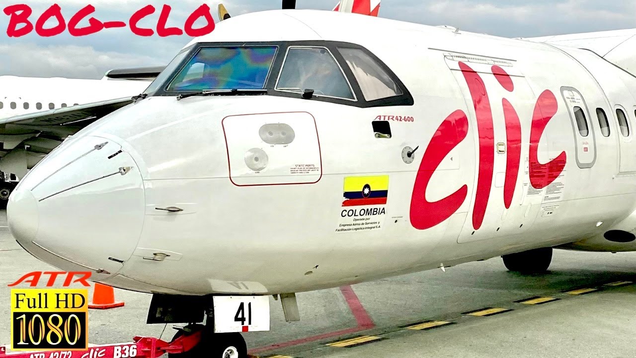 |TRIP REPORT| Clic Air ATR 42-600 | Bogotá - Cali | Tren de Aterrizaje en Acción |HD|