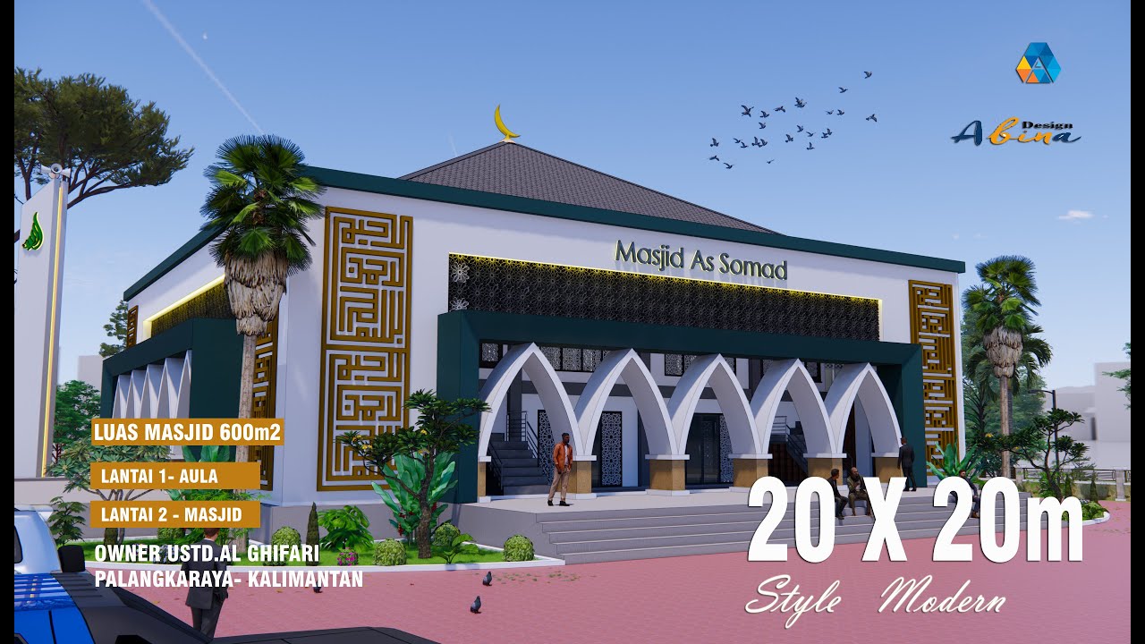 DESAIN MASJID 20 x 20 m | Masjid 