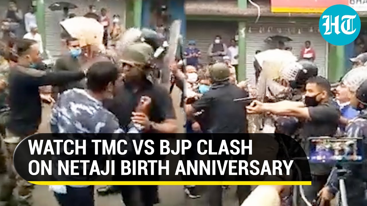 Netaji birth anniversary faceoff: TMC, BJP workers clash in Bengal's Bhatpara; cars vandalised