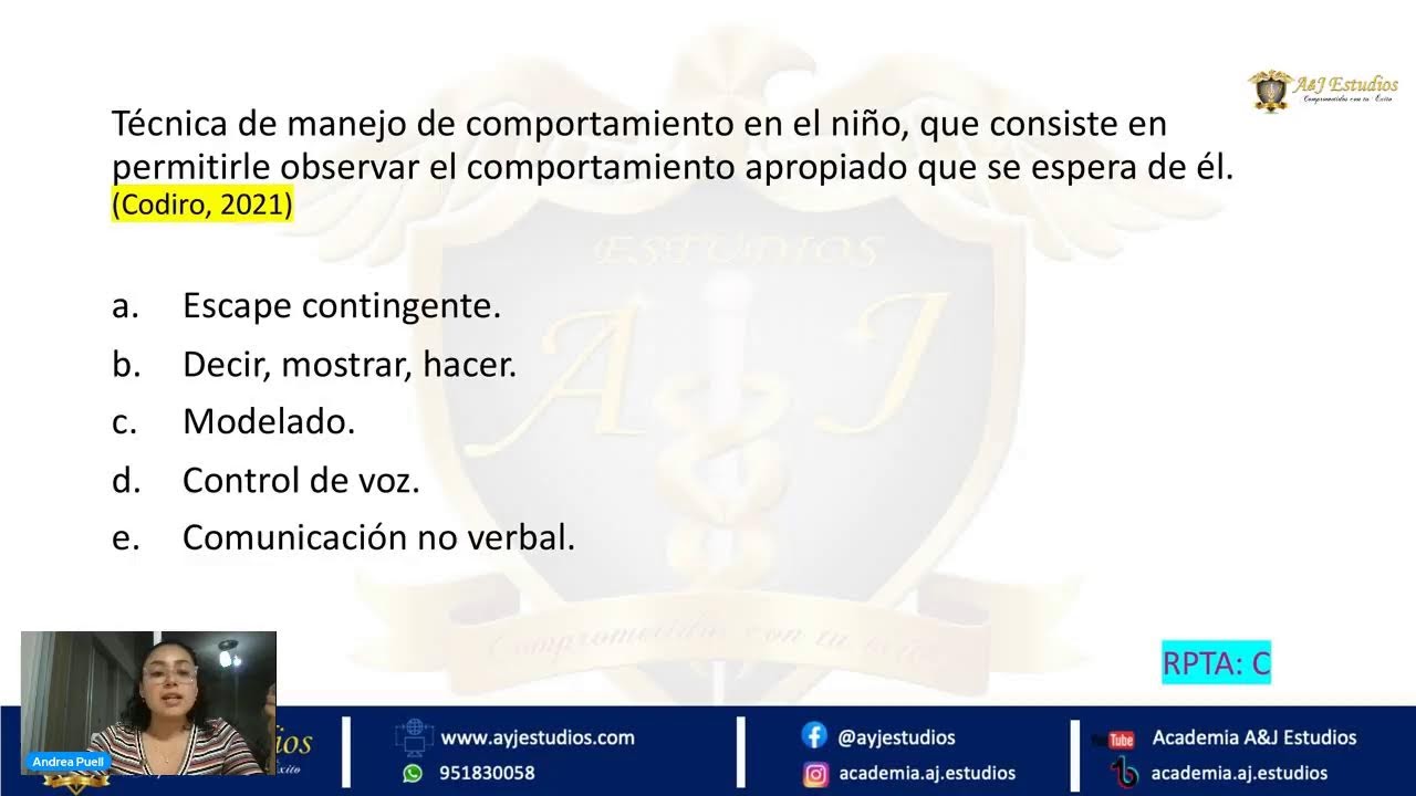 ENAO_2023  Tópicos de Odontopediatría (MANEJO DE CONDUCTA)
