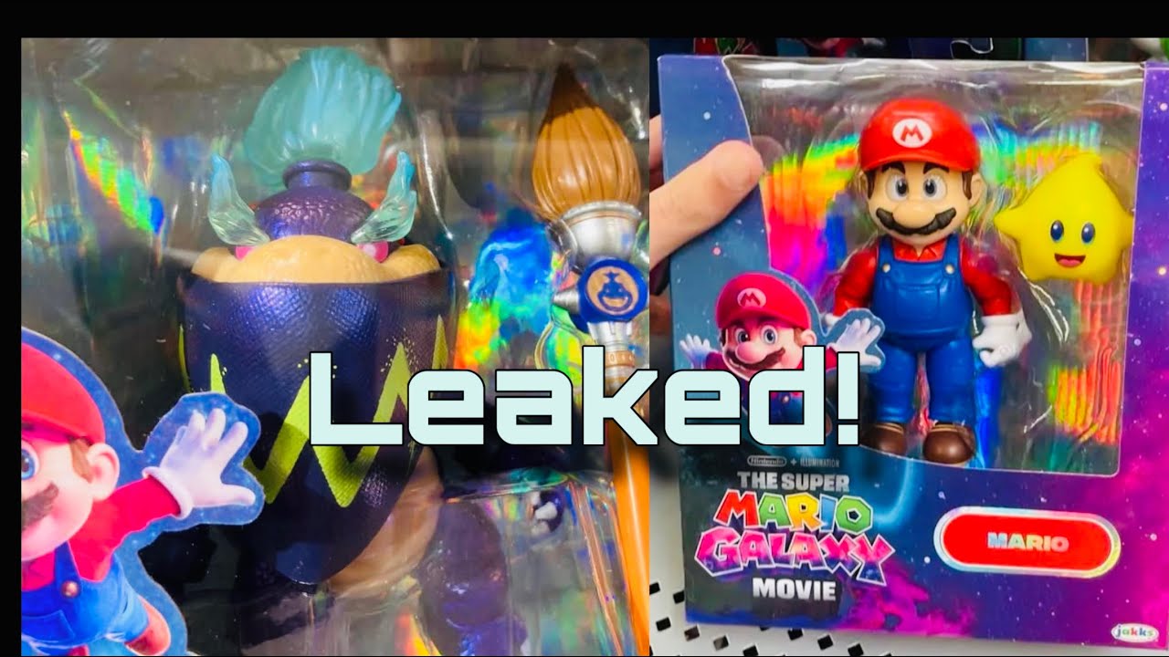More The Super Mario Galaxy Movie Toys Leaked! Paintbrush Powered Bowser Jr. Mario & Luma 