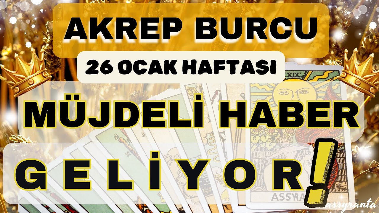 AKREP BURCU  👑 MÜJDELİ HABERİN GELİYOR❗  BEREKET YAĞIYOR❗ ❄️  26 OCAK HAFTASI 2026❄️