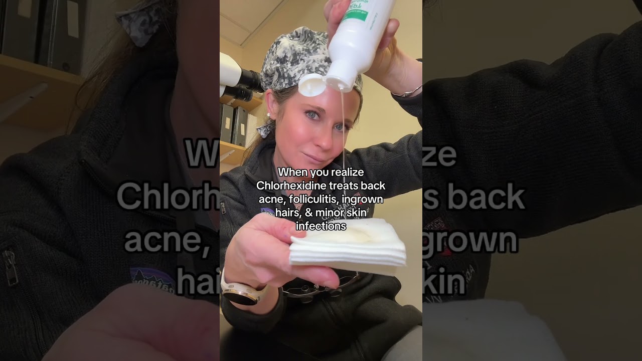 Chlorhexidine cleans cuts, prevent infections and clear back acne.. just don't get in eyes or ears.