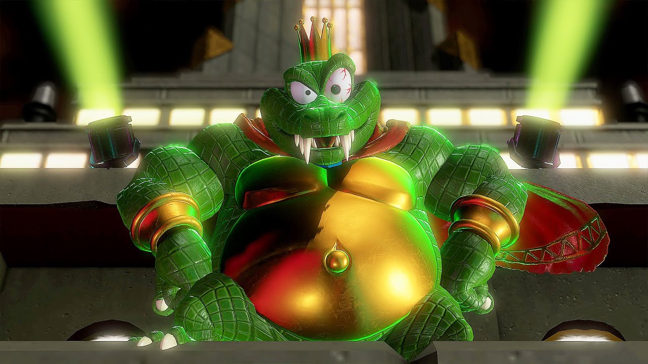 Donkey Kong Bananza - All King K. Rool Cutscenes and Fights (4K)