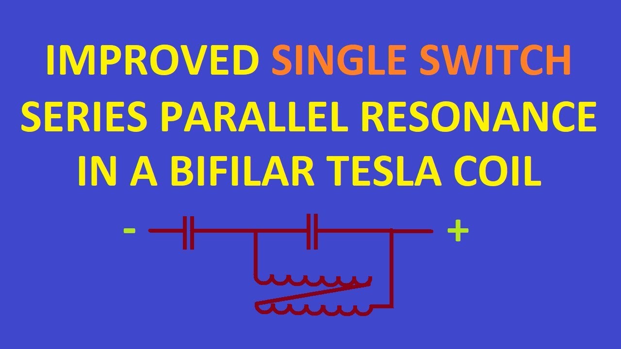 Amplified series parallel bifilar coil resonance, from a single mosfet switch