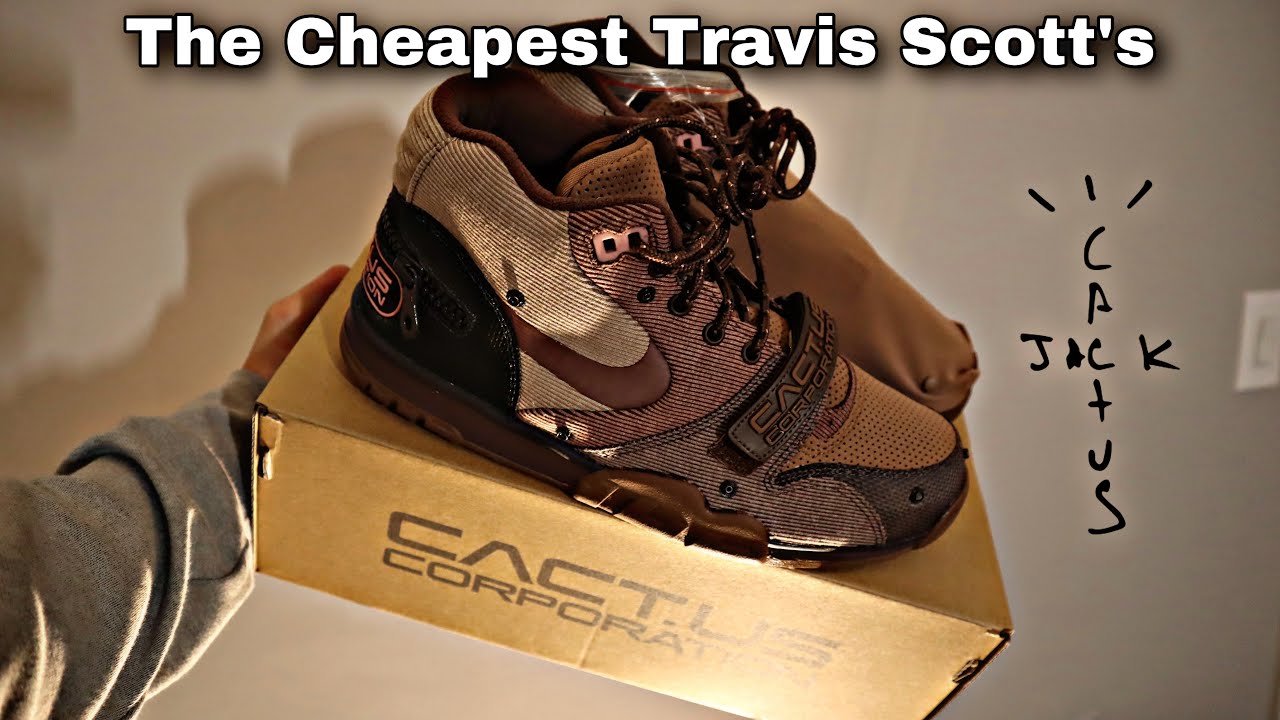 The CHEAPEST Travis Scott Sneaker Ever! Travis Scott Air Trainer 1 “Wheat” Unboxing & Review