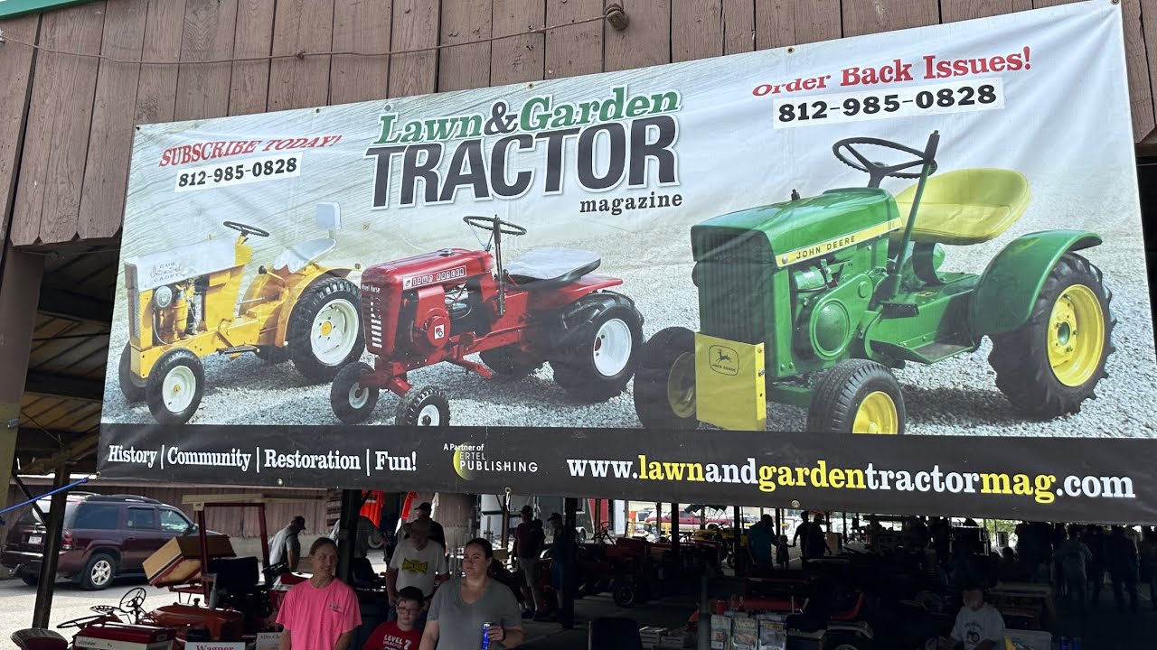 Lawn and garden tractor show Evansville Indiana 2023 ￼