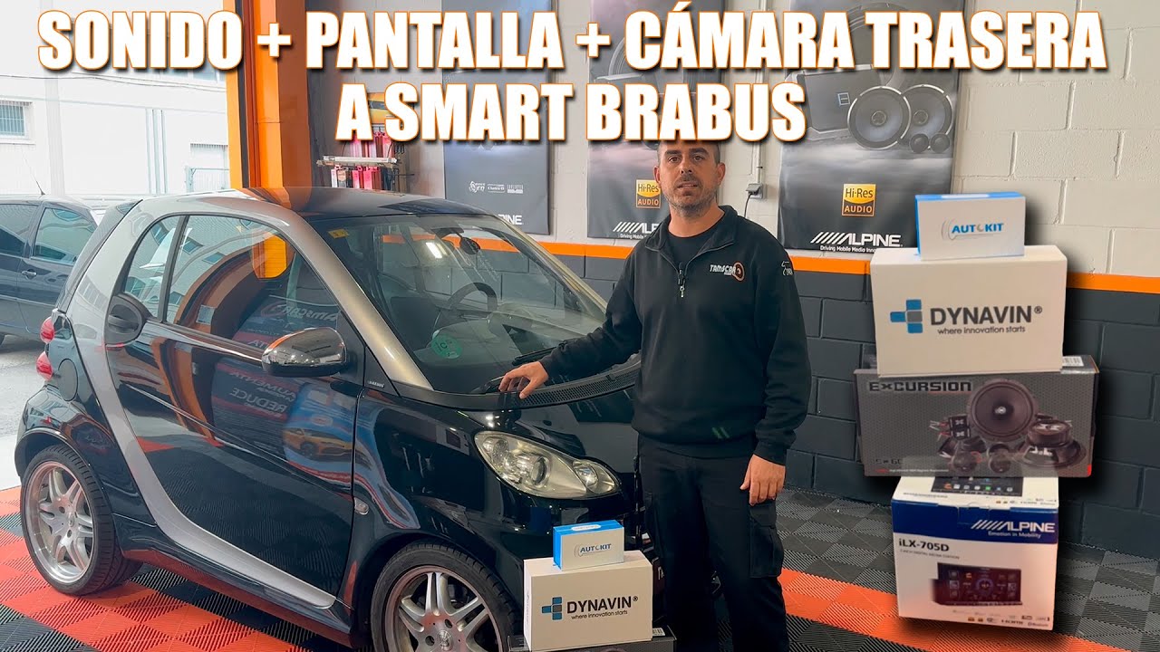 INSTALAMOS sonido + pantalla + cámara trasera a este SMART BRABUS | Tamscar Audio