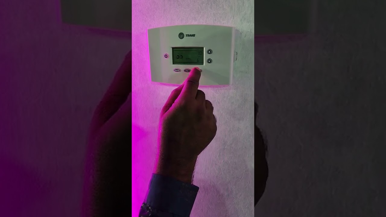 TRANE PACKEJ AC START FROM THERMOSTAT FOR TEST RUN