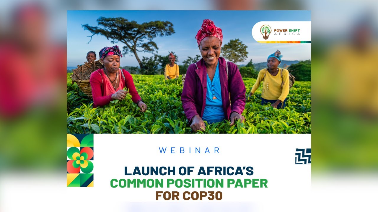 LAUNCH of Africa’s Priorities for COP30
