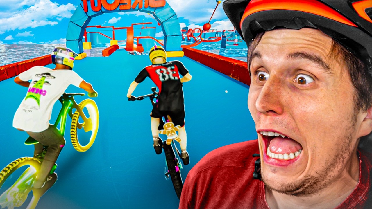 Neuer RACEMODUS gegen echte Menschen im Fahrrad Simulator