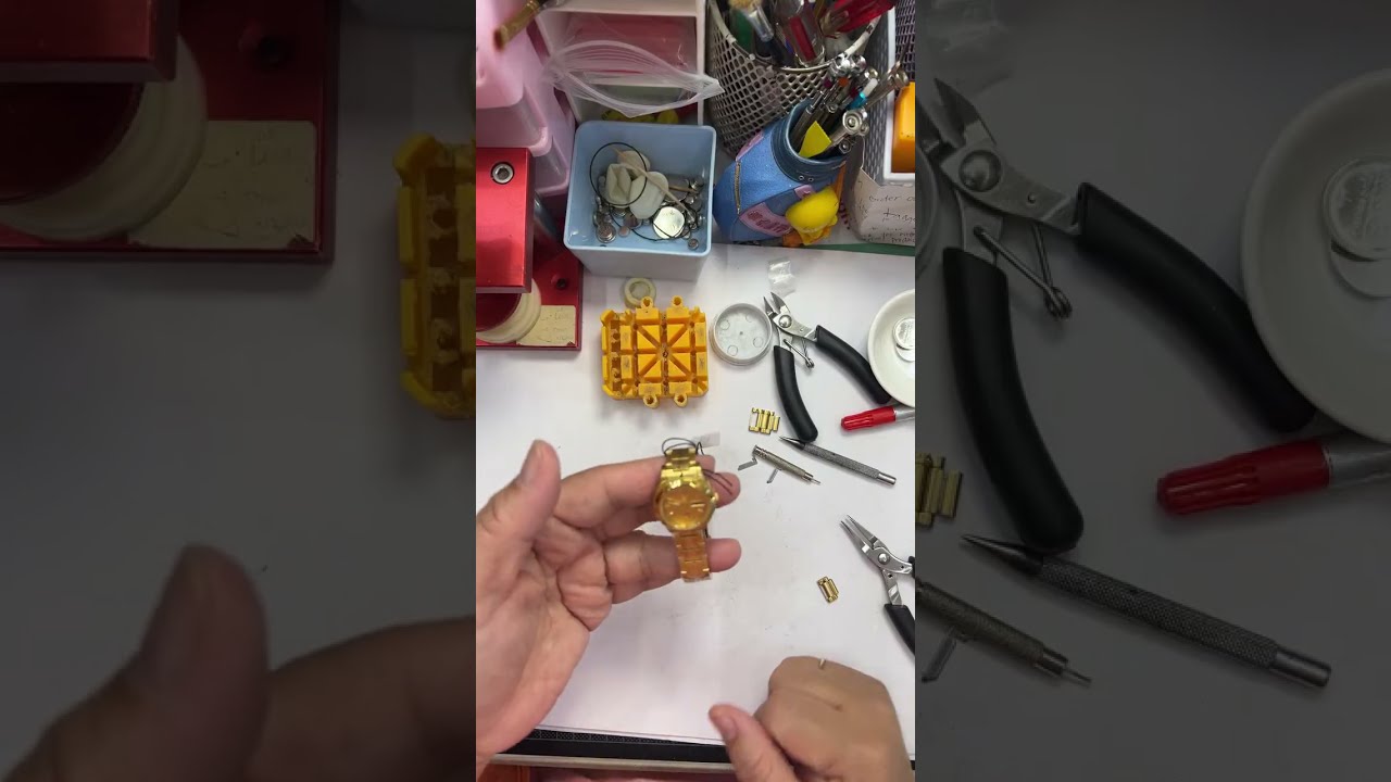 Adjust strap and replace battery