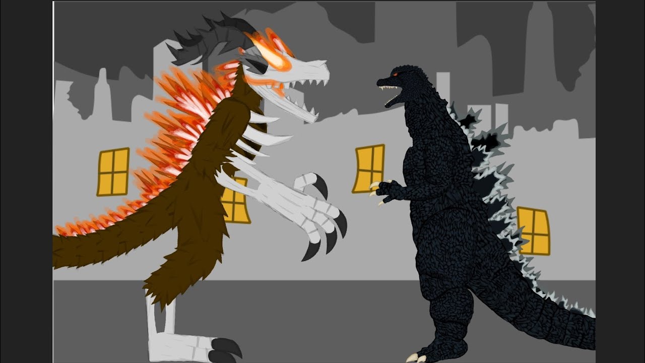 Wendigozilla vs godzilla 2004 from godzilla final wars dc2 epic battle 
