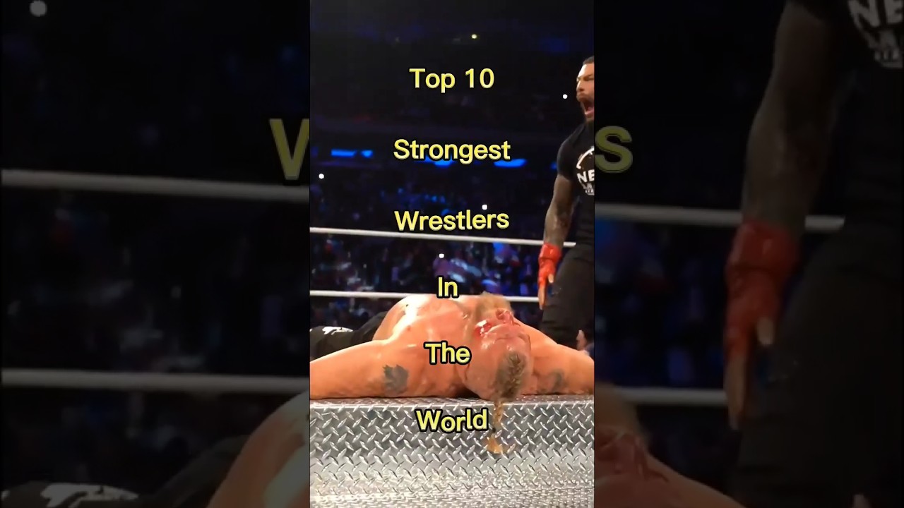 Top 10 Strongest Wrestlers In The World #top10 #shorts #viral #wwe #therock