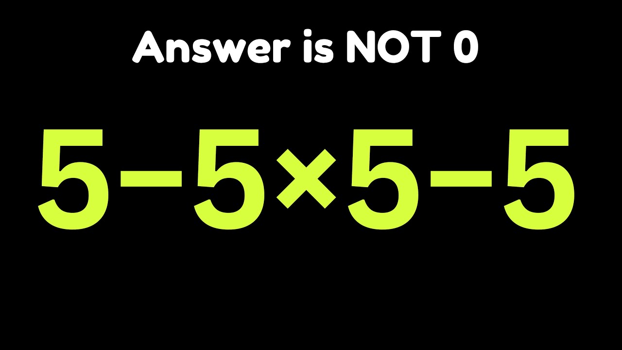 This Simple Math Mistake Fools Everyone!