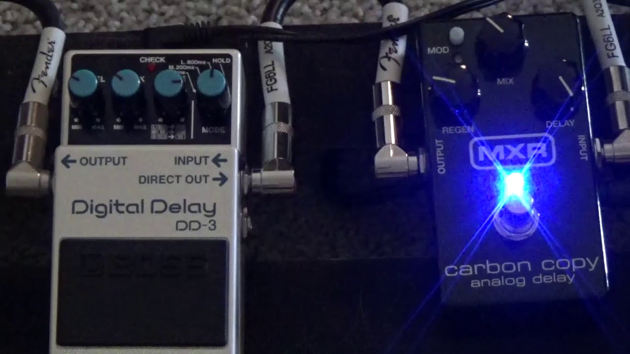 ИГРАЙТЕ НА ГИТАРЕ: сравнение педалей задержки — MXR Analog и BOSS Digital Delay