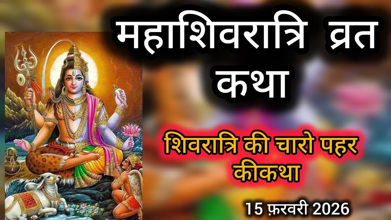 Mahashivratri vrt katha| महाशिवरात्रि व्रत कथा| शिवरात्रि व्रत कथा|शिवरात्रि चारो पहर की कथा| 2026 