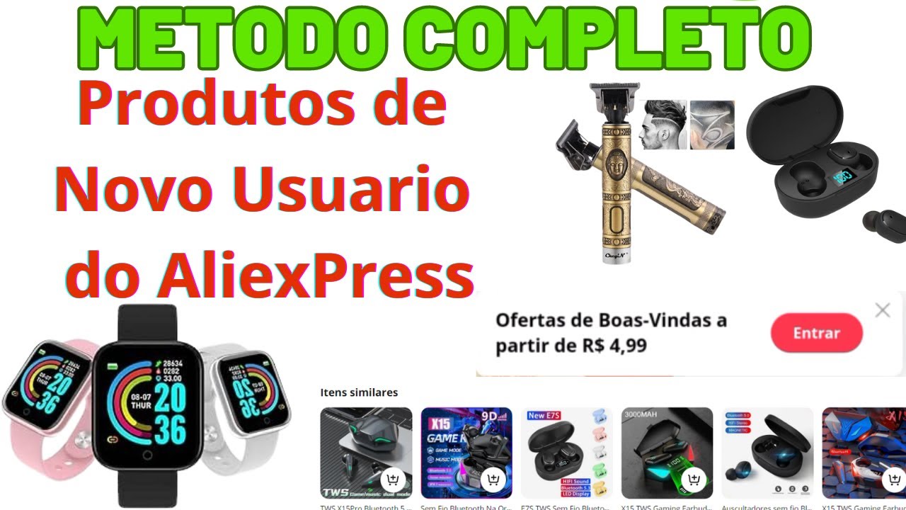 (Sem Closed) Pegue Produtos de Novo usuário do Ali Express