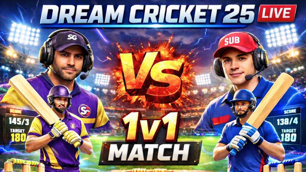 🔥 Dream Cricket 25 LIVE 1v1 – Me vs Subscriber! Who Wins? 🎮🏏 #dc25 #cricket #shorts