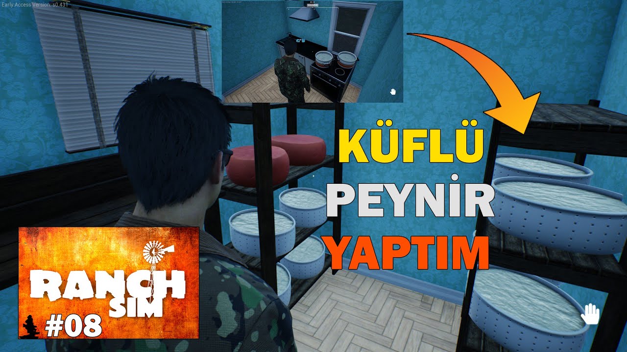 KÜFLÜ PEYNİR YAPTIM | ÇEŞİT ÇEŞİT | RANCH SIMULATOR 08