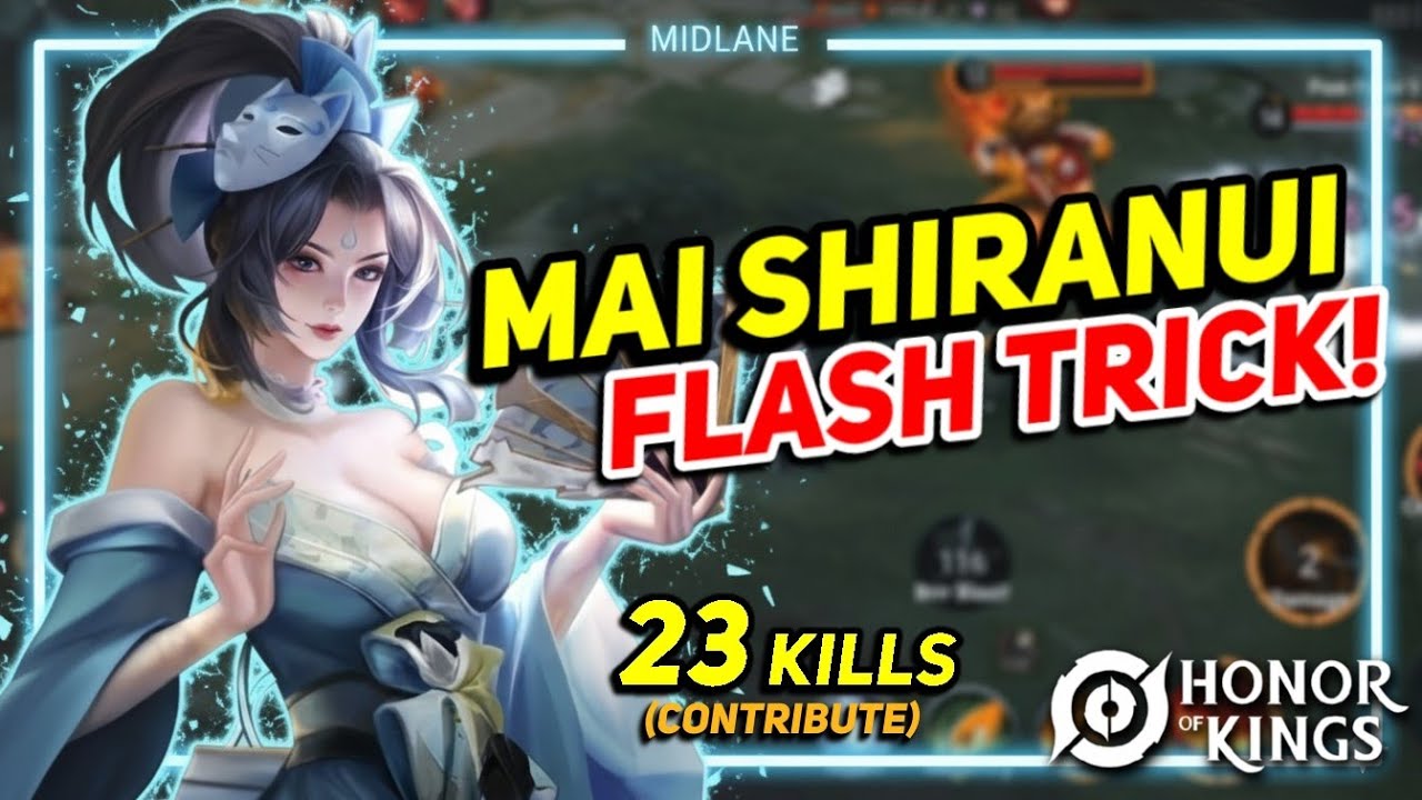 UNLIMITED FLASH TRICK Mai Shiranui! 🤯 | Honor of Kings