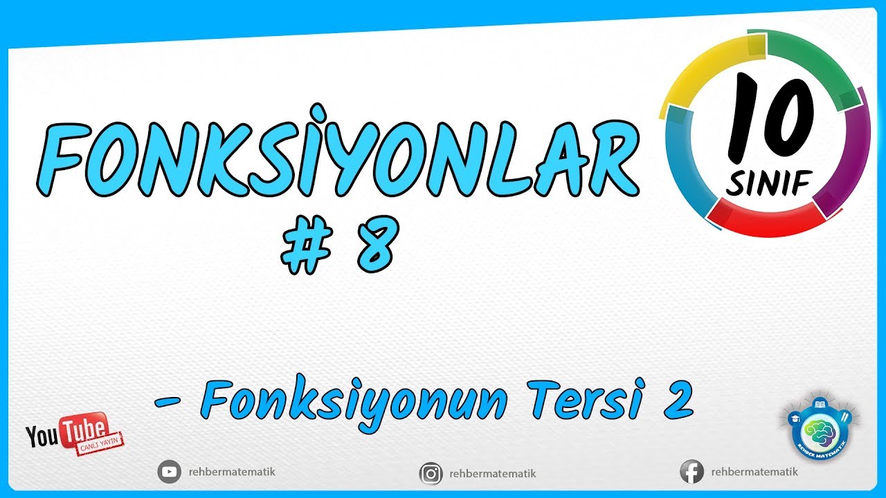 Fonksiyonun Tersi 2 | Fonksiyonlar #8 | 10.Sınıf Matematik (Yeni)