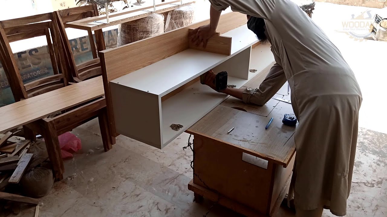 TV Unit making | wall mounted TV unit design | living room furniture