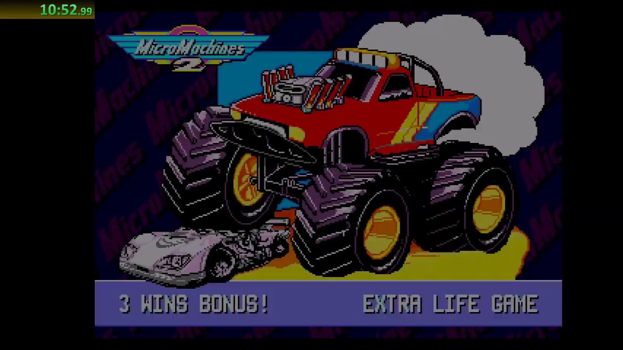 Micro Machine 2 - Genesis PAL - Speedrun - Challenge Mode - 34:39