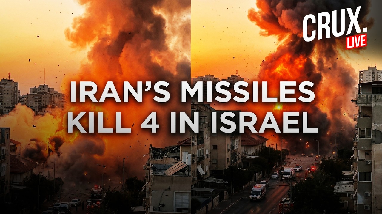 LIVE | Iran Missiles Hit Multiple Israeli Cities, 4 Bodies Pulled From Rubble of Haifa Building
