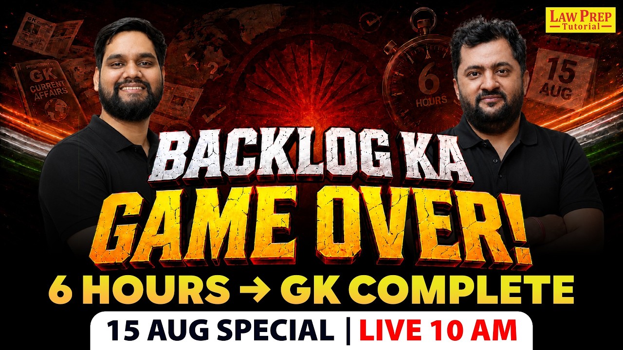 CLAT 2027 CURRENT AFFAIRS & GK MARATHON 🔥 | 8+ Hours Static GK + Quiz