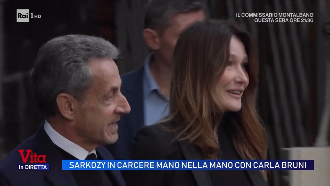 Sarkozy in carcere, il saluto e le lacrime di Carla Bruni - Vita in Diretta 21/10/2025