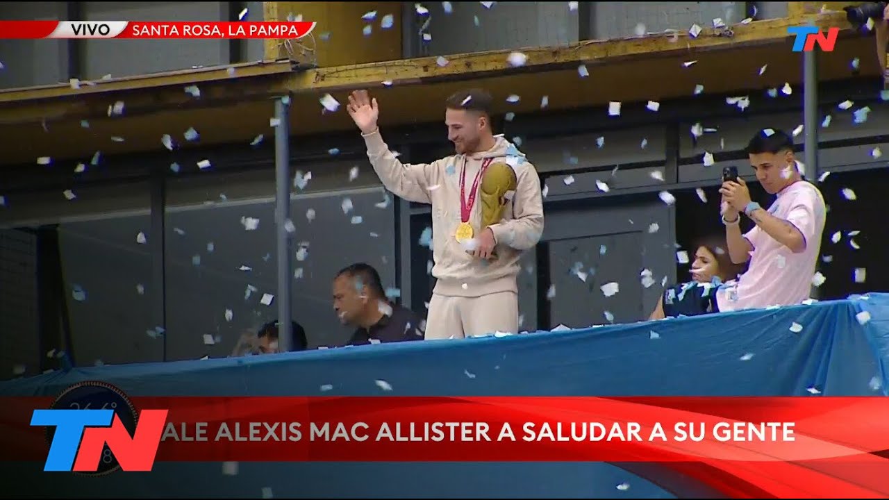 LA PAMPA I Alexis Mac Allister tuvo su homenaje: “Logramos el objetivo de ser campeones del mundo”