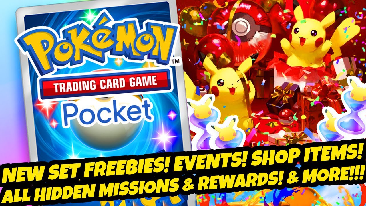 *AYOOOO! NEW FREEBIES & PACK HOURGLASSES!* EVENTS! SHOP! HIDDEN MISSIONS & REWARDS (Pokemon Pocket