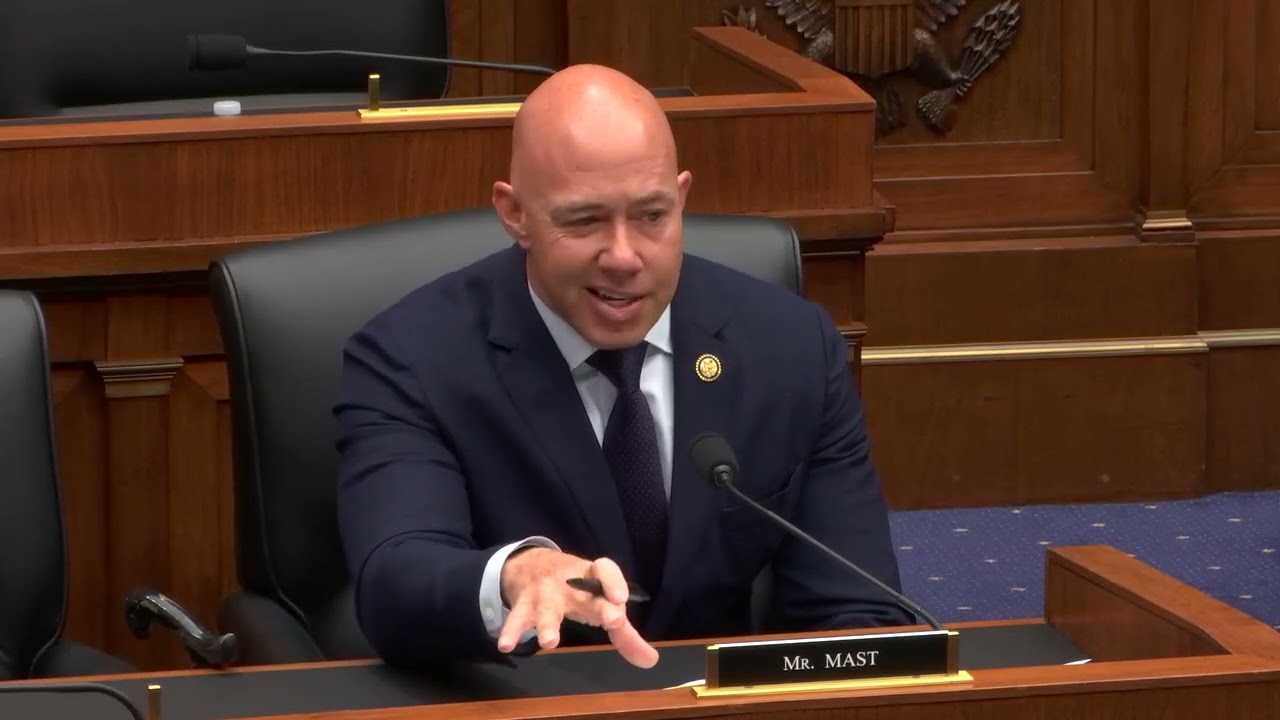 Rep. Mast at T&I Hearing on “Drugs, Thugs, and Fish: Examining Coast Guard Law Enforcement Efforts.