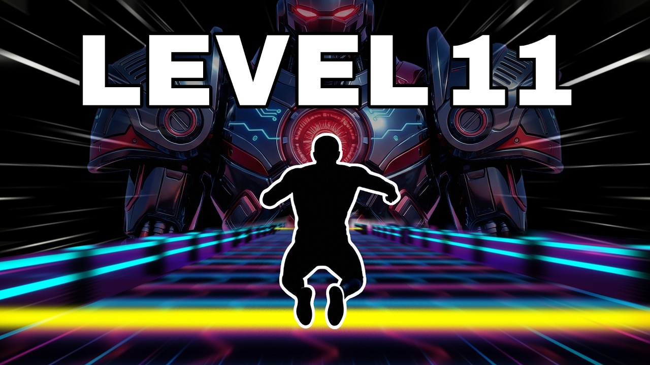 RUN FROM THE CYBER BOSS! Immersive Interactive Warm Up (Level 11)  🤖⚡