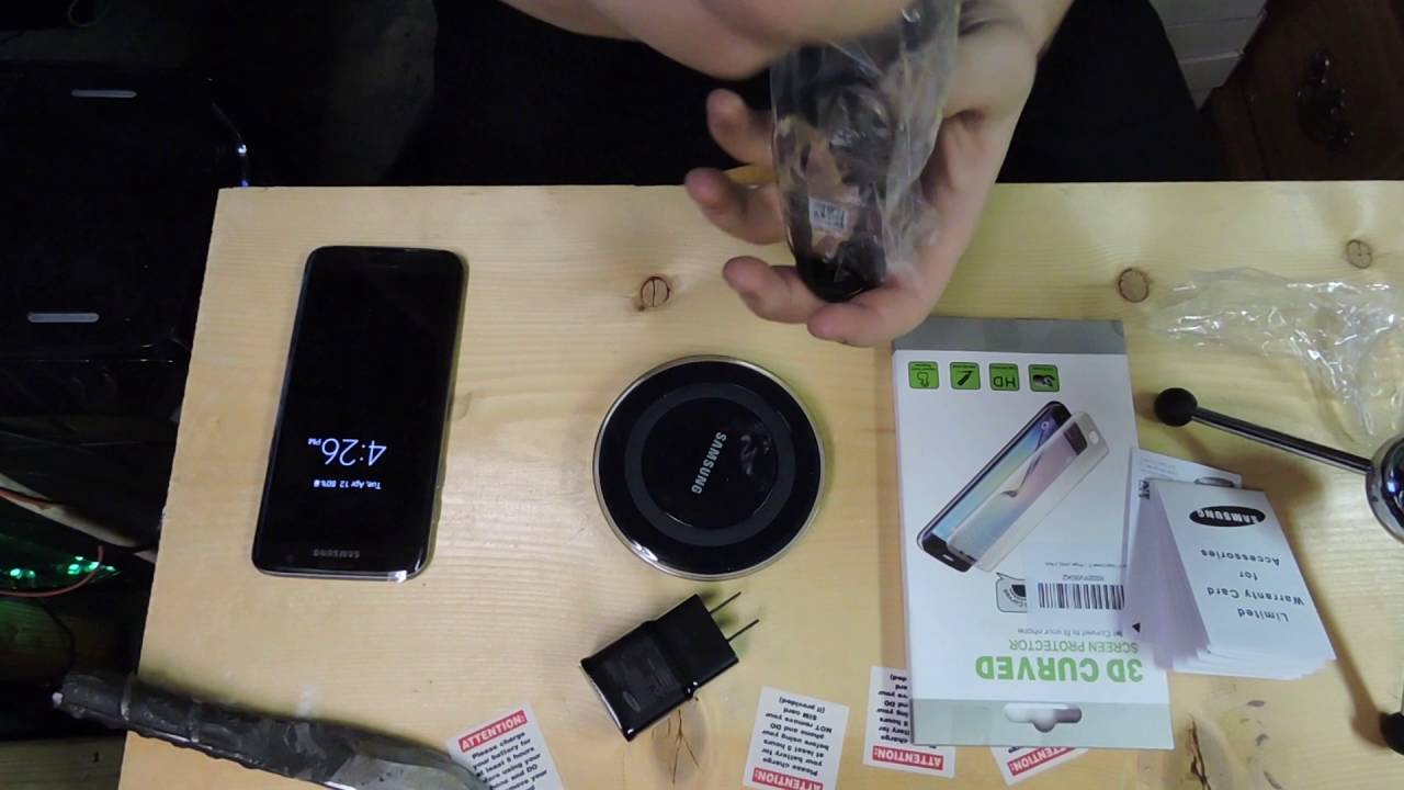 Unboxing Samsung EP-PG920IBUGUS Wireless Charging Pad with 2A Wall Charger- Black Sapphire