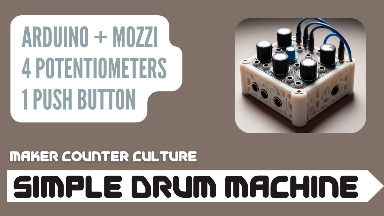 Simple Drum Machine with Arduino and pots (no extra hardware)