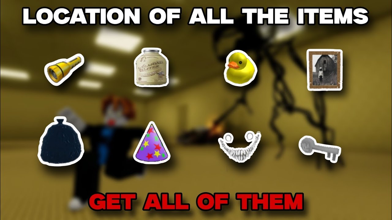 How to Get ALL BACKROOMS ITEMS in Roblox +1 Speed Maze [V10]