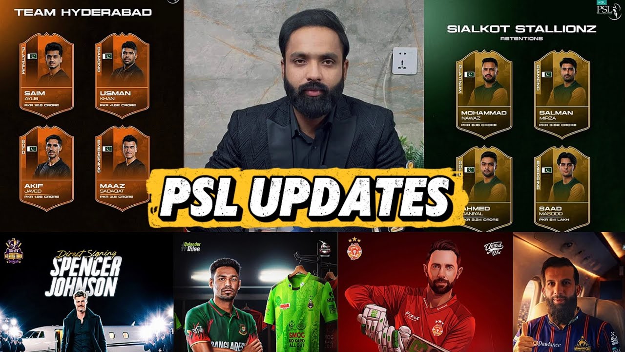 PSL Latest News: New Direct Signings, Player Retentions | Fearless PSL Ep 1