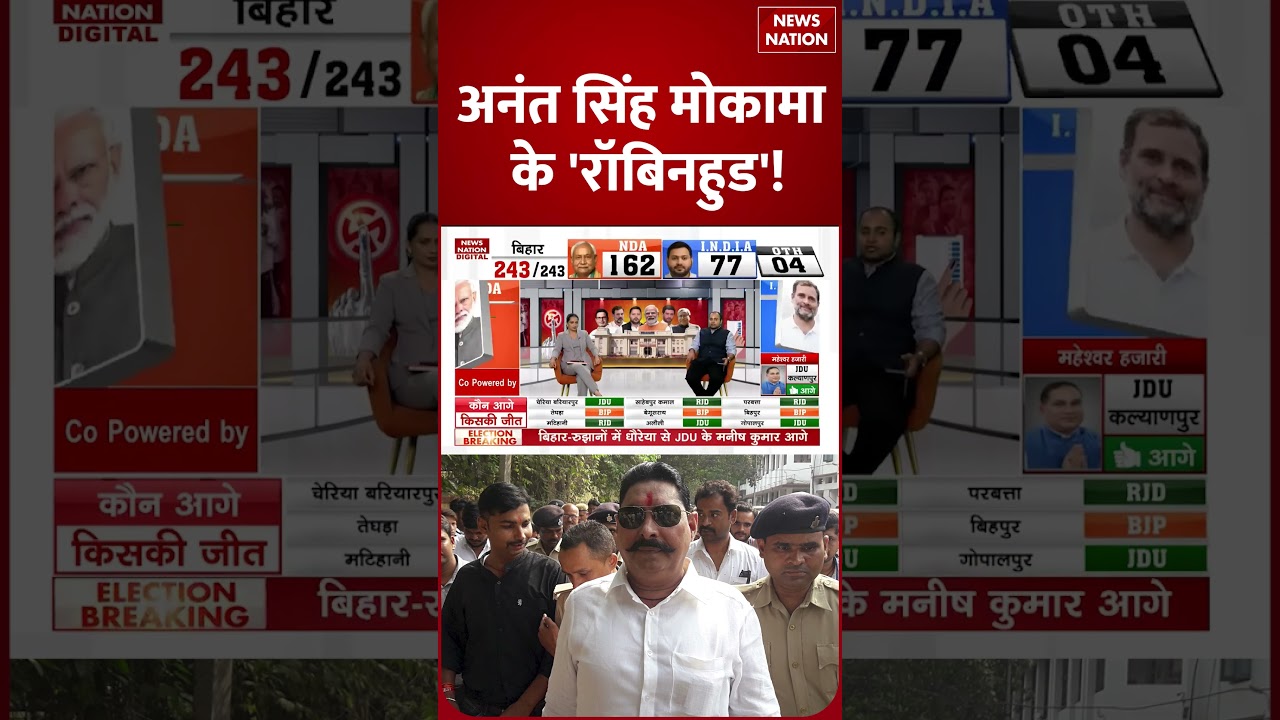 Bihar Election Result 2025: Anant Singh Mokama के 'रॉबिनहुड'! | #anantsingh #mokama #shorts