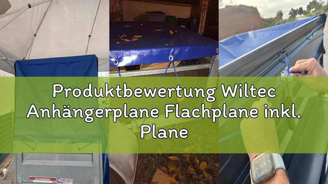 Produktbewertung Wiltec Anhängerplane Flachplane inkl. Planenseil 257,5 x 134,5 x 5 cm, wasserfeste