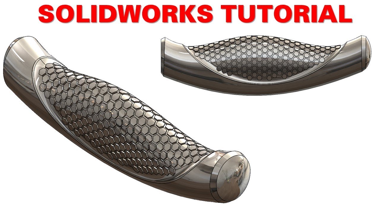 SolidWorks Tutorial #69 | 3D Model Advanced Design - Surface Flatten, Fill Pattern & Wrap Feature