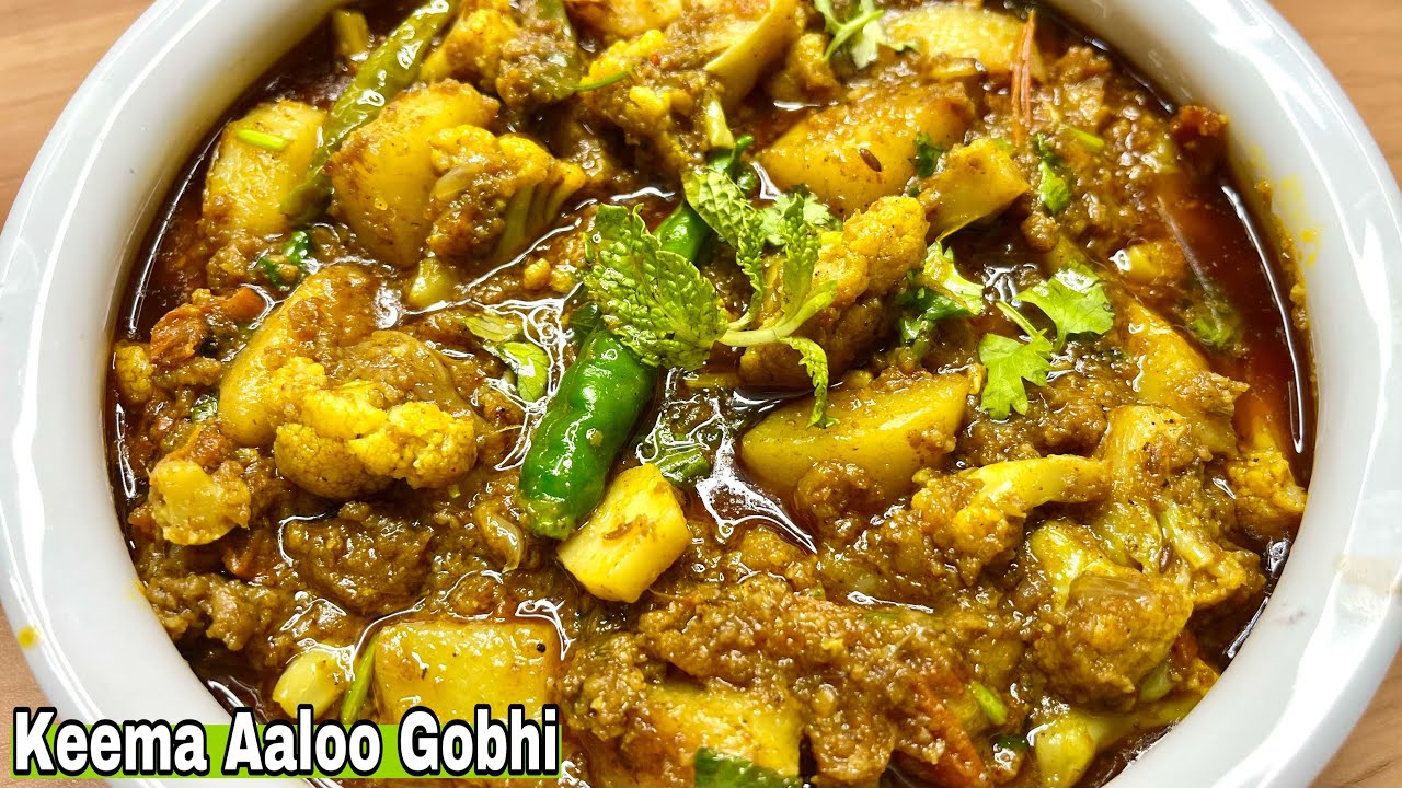Very delicious “Keema Aaloo Gobhi 🔥winter special “For lunch or breakfast 🍽️❤️