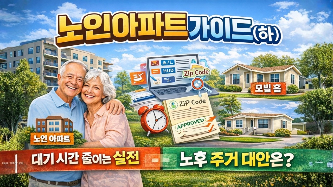 [미국 노인 아파트 하편] 10년 대기 줄이는 특급 비밀! 온라인 신청 실전 가이드 & 노후 주거 대안