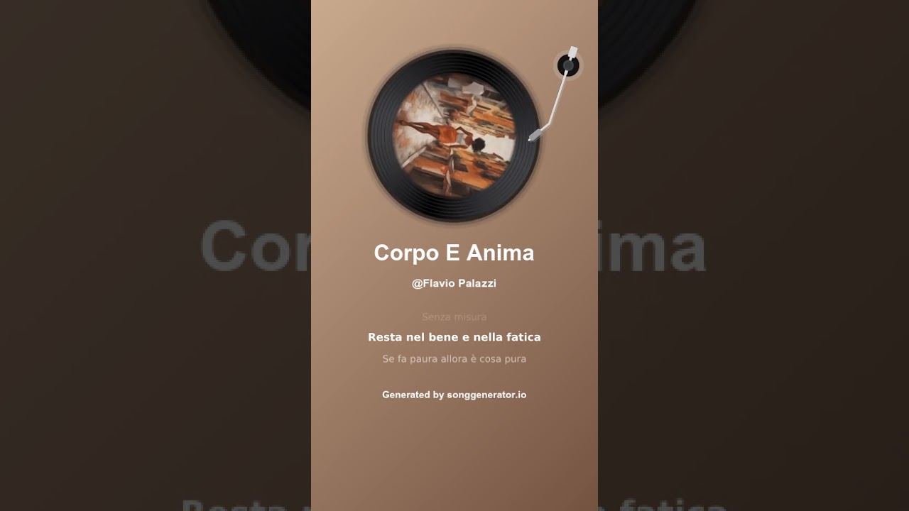 Corpo E Anima