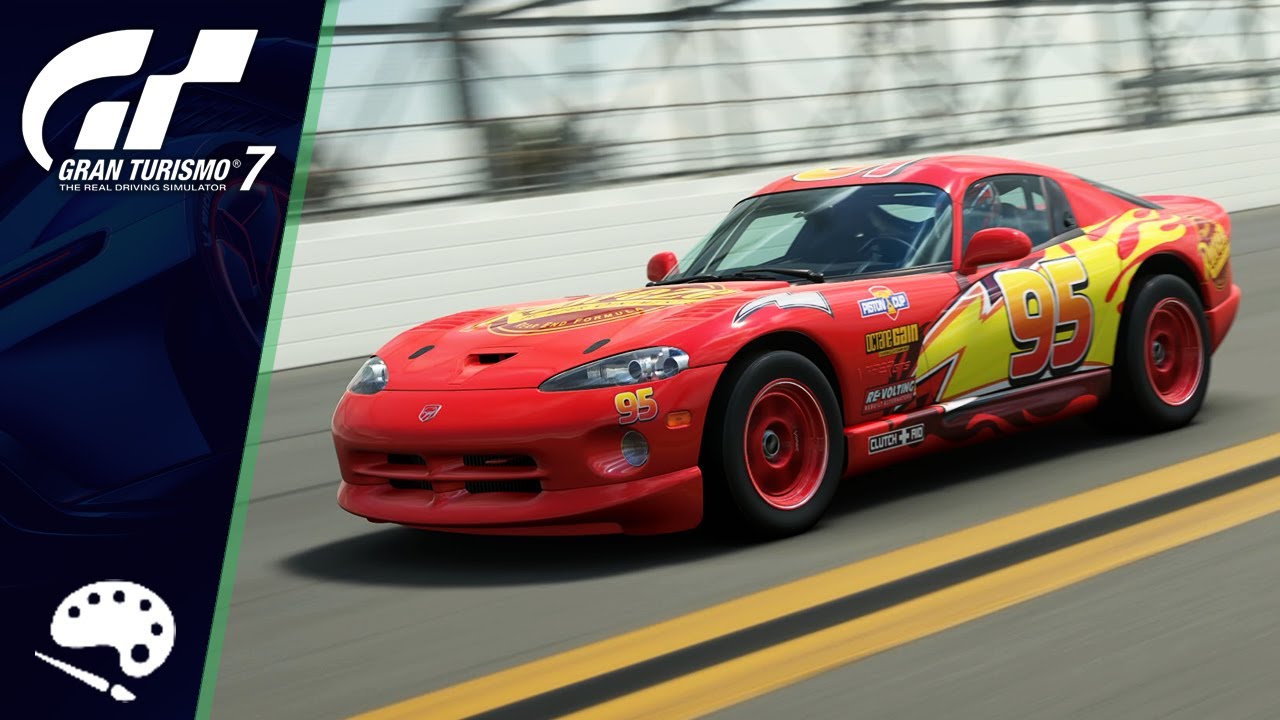 GT7 - Customization: Lightning McQueen Livery - Viper GTS ´02 (Cars Movie)