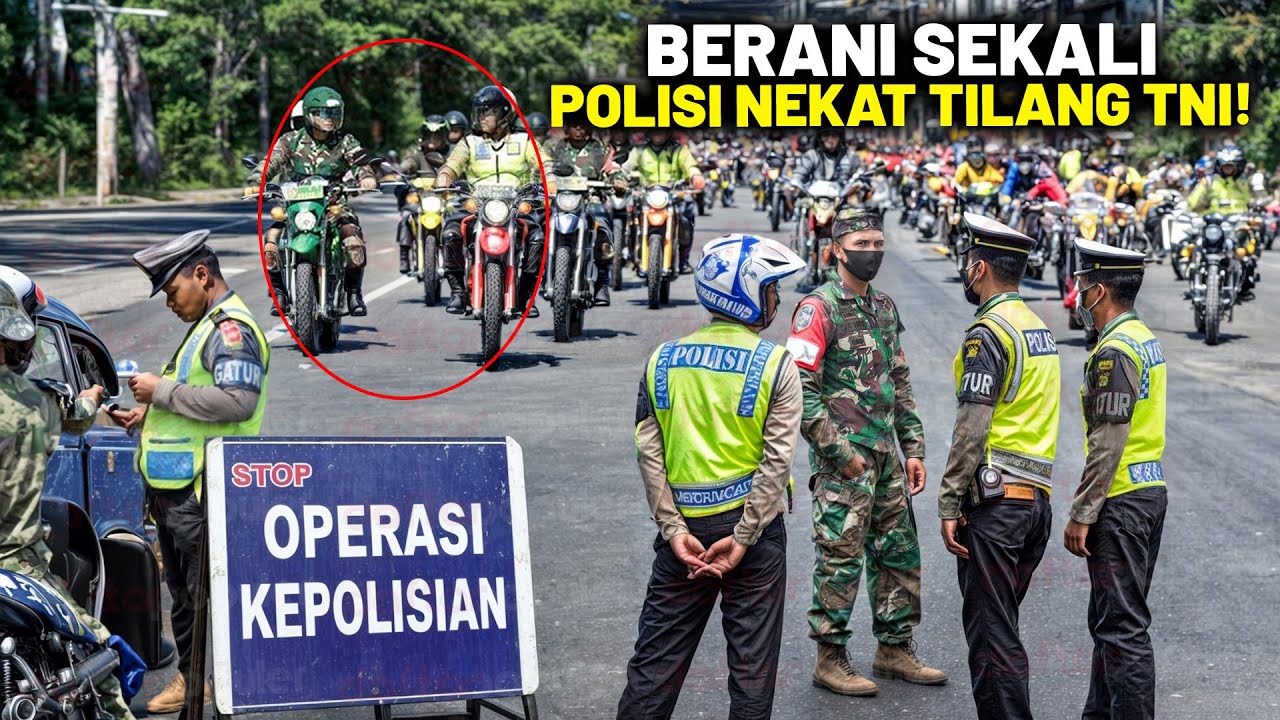 TNI Menolak Dirazia Polantas!? Aksi Polisi Salah Tilang yang Berakhir Dipermalukan Jabatan Dicopot