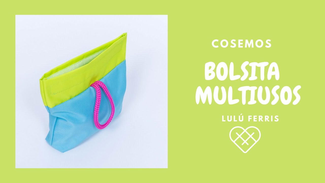 Tutorial de costura #88: Bolsita con velcro multiusos impermeable
